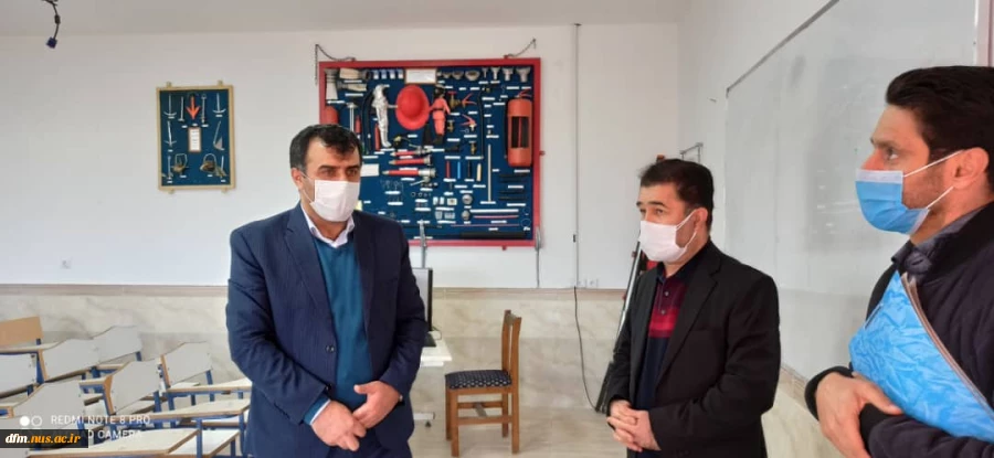 بازدید مدیر کل مالی دانشگاه فنی و حرفه ای استان از دانشکده 9