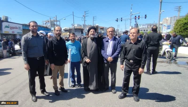 حضور پر شور کارکنان و دانشجویان دانشکده فنی و حرفه ای محمودآباد در راهپیمایی روز جهانی قدس 4