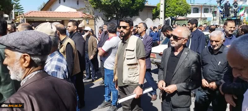 حضور پر شور کارکنان و دانشجویان دانشکده فنی و حرفه ای محمودآباد در راهپیمایی روز جهانی قدس 7