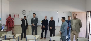بازدید کاپیتان فراهانی و هیات همراه از تجهیزات و کارگاه های دریایی دانشکده ملی مهارت محمودآباد 6