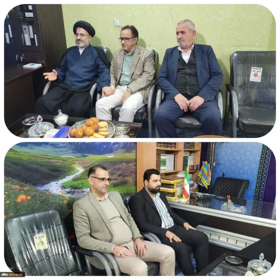 دیدار رئیس دانشکده ملی مهارت محمودآباد با امام جمعه شهرستان محمودآباد 2