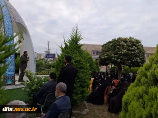 مراسم اولین سالگرد شهادت شهید جمهور آیت الله سید ابراهیم رئیسی و شهدای خدمت با همکاری کمیته خادم‌الشهدا  و دانشکده در کنار مزار شهید خوشنام در دانشکده شد 4