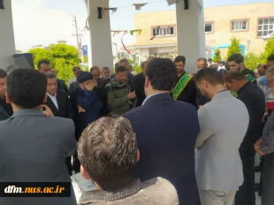 مراسم افتتاح المان مزار شهید خوشنام در دانشکده ملی مهارت محمودآباد برگزار شد 7