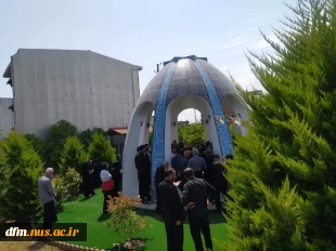 مراسم افتتاح المان مزار شهید خوشنام در دانشکده ملی مهارت محمودآباد برگزار شد 9