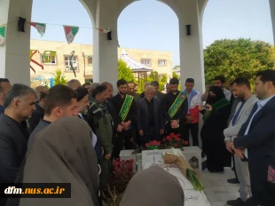 مراسم افتتاح المان مزار شهید خوشنام در دانشکده ملی مهارت محمودآباد برگزار شد 10