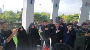 مراسم افتتاح المان مزار شهید خوشنام در دانشکده ملی مهارت محمودآباد برگزار شد 12