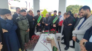 مراسم افتتاح المان مزار شهید خوشنام در دانشکده ملی مهارت محمودآباد برگزار شد 13