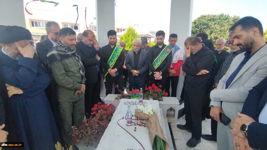 مراسم افتتاح المان مزار شهید خوشنام در دانشکده ملی مهارت محمودآباد برگزار شد 13