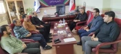 جلسه ریاست با جمعی از مسئولین دانشکده