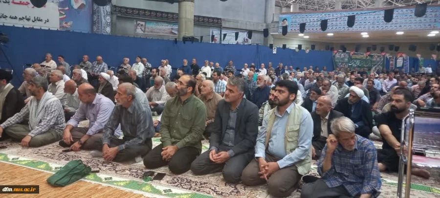 حضور ریاست و جمعی از کارکنان دانشکده در نماز جمعه و راهپیمایی  2