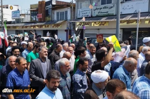 حضور ریاست و جمعی از کارکنان دانشکده در نماز جمعه و راهپیمایی  6