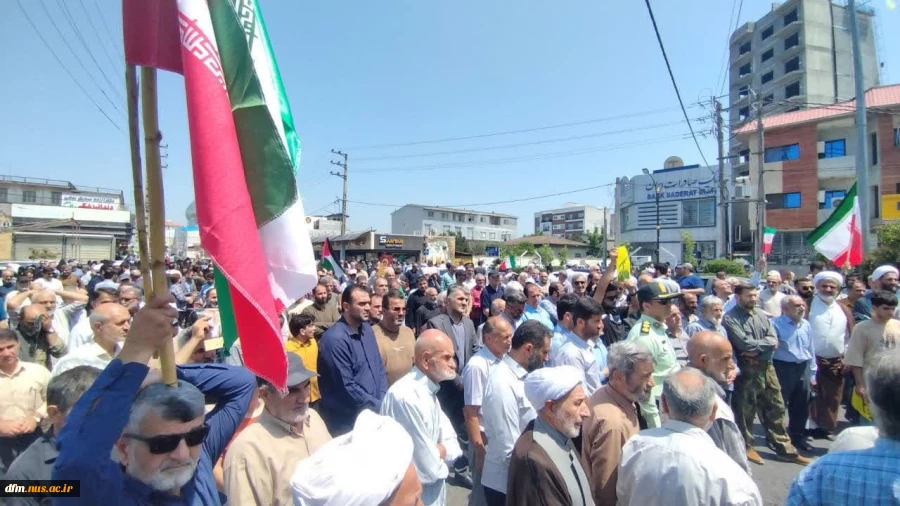 حضور ریاست و جمعی از کارکنان دانشکده در نماز جمعه و راهپیمایی  7