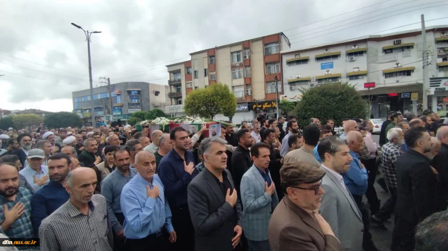 حضور ریاست و جمعی از کارکنان دانشکده  در مراسم تشییع پیکر شهید راه قدس 4
