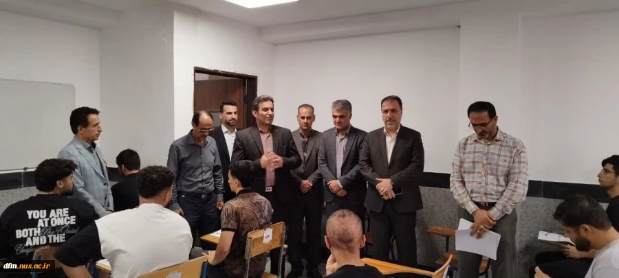 بازدید معاونت آموزشی دانشگاه ملی مهارت کشور از محل برگزاری  امتحانات در دانشکده ملی مهارت محمودآباد 2