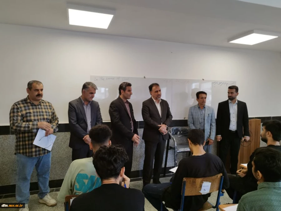 بازدید معاونت آموزشی دانشگاه ملی مهارت کشور از محل برگزاری  امتحانات در دانشکده ملی مهارت محمودآباد 6