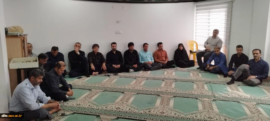 مراسم عزاداری سرور و سالار شهیدان حضرت ابا عبدالله الحسین علیه السلام و یاران باوفایش در دانشکده برگزار شد 6