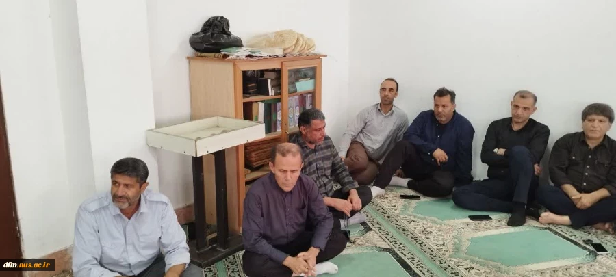مراسم عزاداری سرور و سالار شهیدان حضرت ابا عبدالله الحسین علیه السلام و یاران باوفایش در دانشکده برگزار شد 9