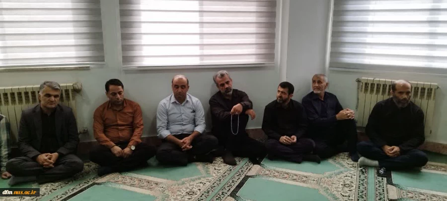 مراسم عزاداری سرور و سالار شهیدان حضرت ابا عبدالله الحسین علیه السلام و یاران باوفایش در دانشکده برگزار شد 10