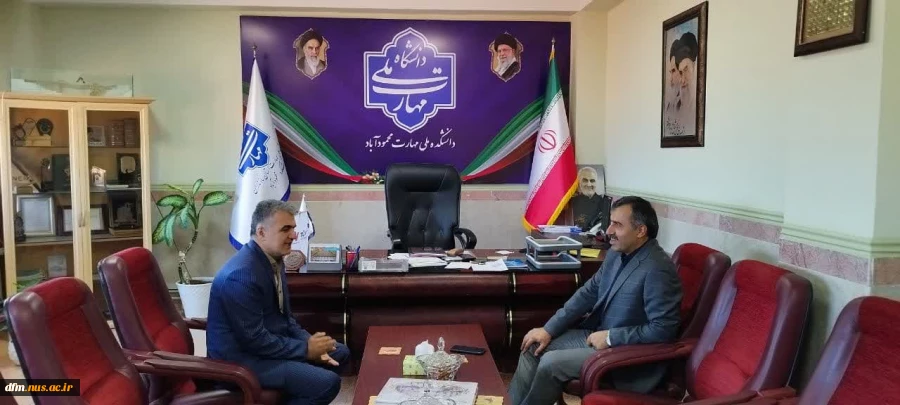 دیدار دکتر زارع رئیس سابق با دکتر حیدری رئیس دانشکده  2