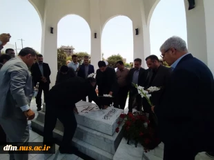 تجدید میثاق روسای دانشکده های ۱۲ گانه ملی مهارت استان مازندران با حضور در بارگاه مقدس شهید خوشنام دانشکده ملی مهارت محمود آباد 3