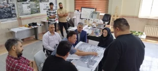 حضور ریاست در جلسه دفاع دانشجویان رشته معماری  2