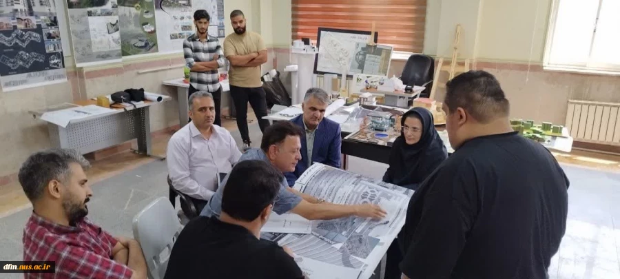 حضور ریاست در جلسه دفاع دانشجویان رشته معماری  2