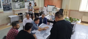 حضور ریاست در جلسه دفاع دانشجویان رشته معماری  3