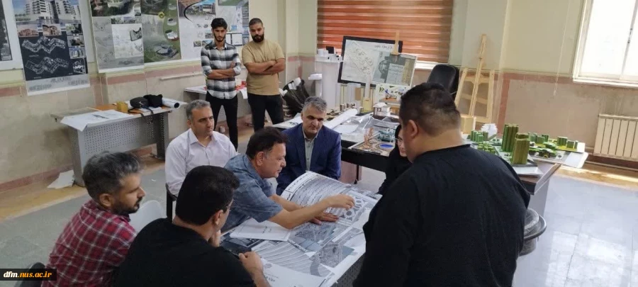 حضور ریاست در جلسه دفاع دانشجویان رشته معماری  3
