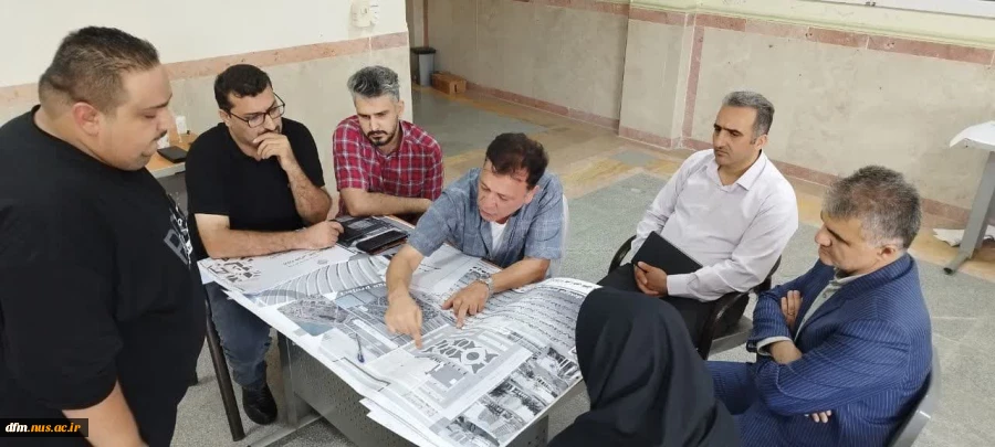 حضور ریاست در جلسه دفاع دانشجویان رشته معماری  4