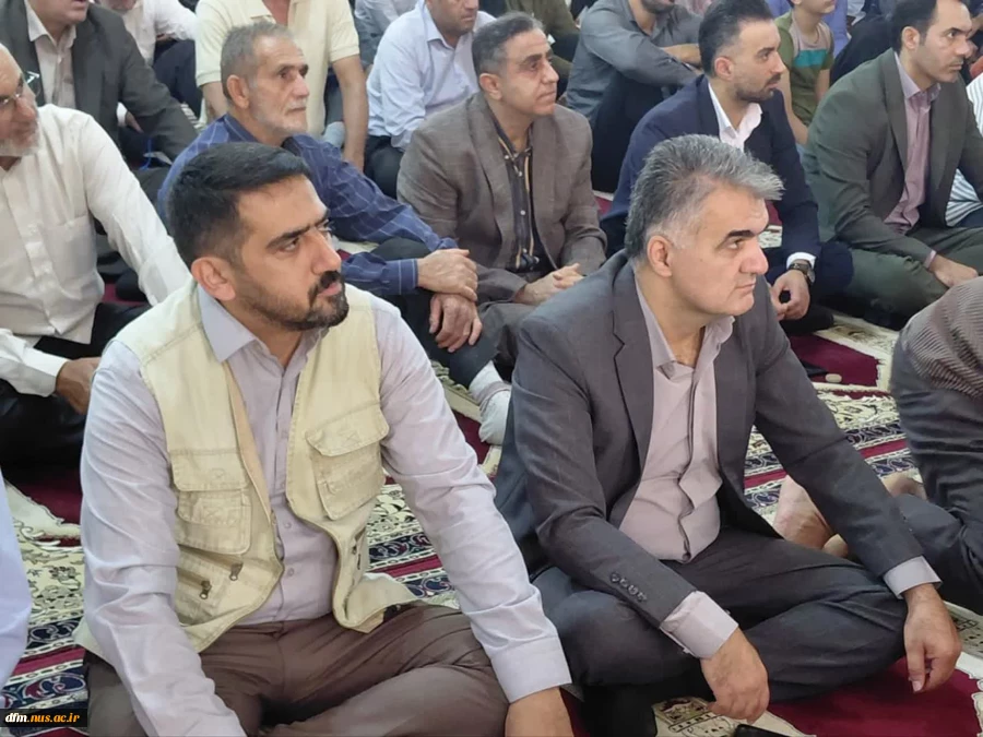 حضور جمعی از  مسئولان دانشگاه ملی مهارت مازندران  در نماز جمعه شهر سرخ رود 2