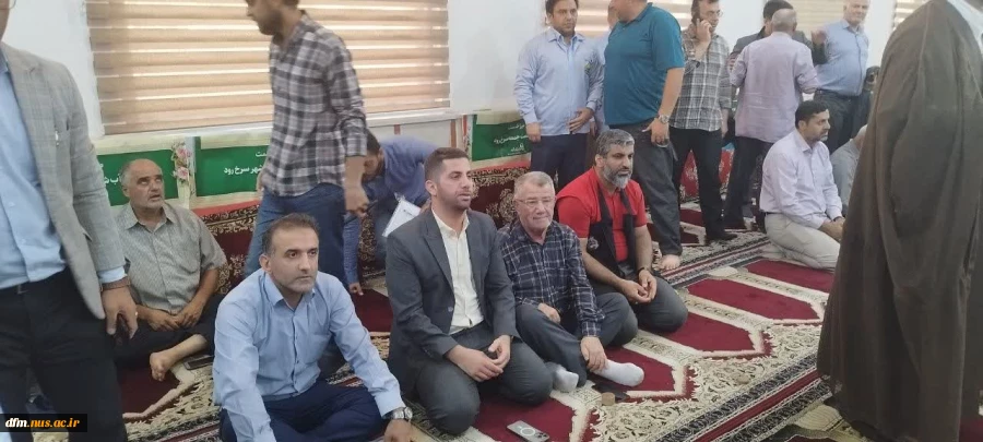 حضور جمعی از  مسئولان دانشگاه ملی مهارت مازندران  در نماز جمعه شهر سرخ رود 9