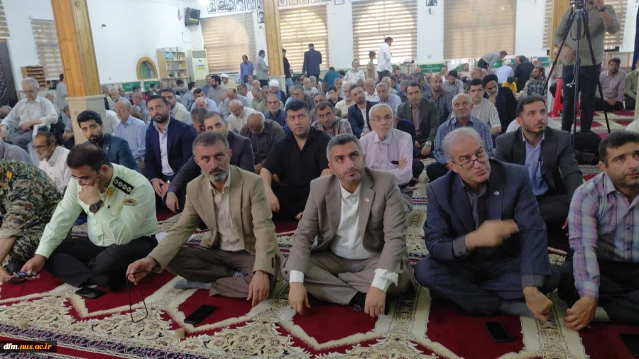 حضور جمعی از  مسئولان دانشگاه ملی مهارت مازندران  در نماز جمعه شهر سرخ رود 10