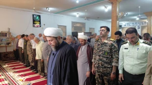 حضور جمعی از  مسئولان دانشگاه ملی مهارت مازندران  در نماز جمعه شهر سرخ رود 11