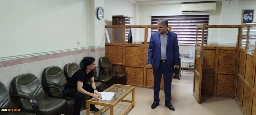 بازدید ریاست دانشکده از واحد‌های مختلف دانشکده 2