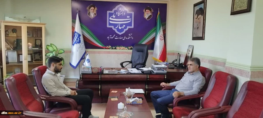 دیدار فرمانده پایگاه بسیج دانشجویی با ریاست دانشکده  2