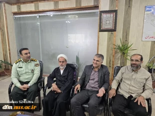 دیدار ریاست دانشکده با فرمانده انتظامی شهرستان محمودآباد 2