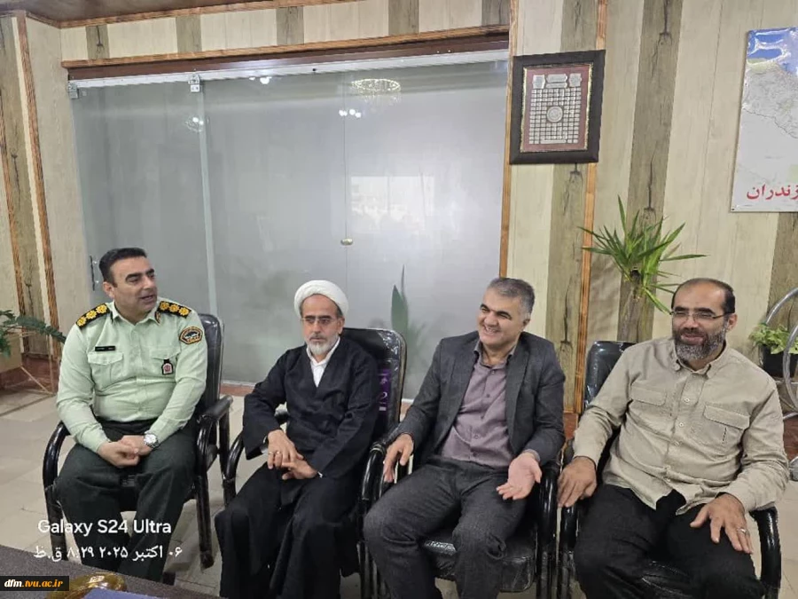 دیدار ریاست دانشکده با فرمانده انتظامی شهرستان محمودآباد 2