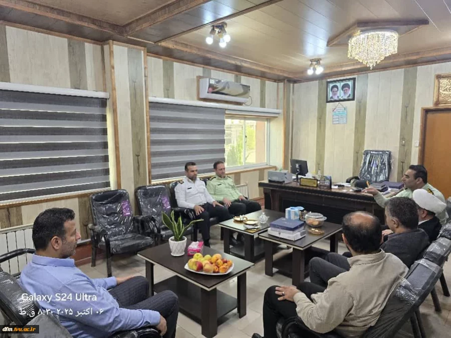دیدار ریاست دانشکده با فرمانده انتظامی شهرستان محمودآباد 5
