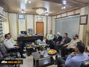 دیدار ریاست دانشکده با فرمانده انتظامی شهرستان محمودآباد 7
