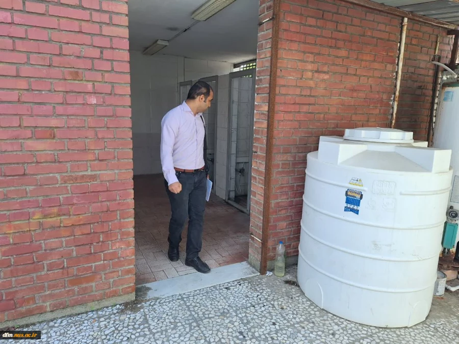 بازدید کارشناس شبکه بهداشت ازدانشکده 2