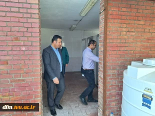 بازدید کارشناس شبکه بهداشت ازدانشکده 5