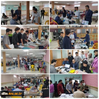 بازدید رئیس دانشکده از روند اجرایی و مراحل ثبت نام دانشجویان ورودی جدید