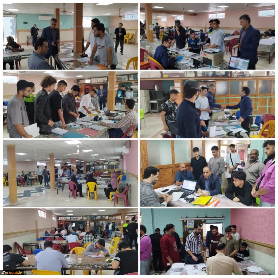 بازدید رئیس دانشکده از روند اجرایی و مراحل ثبت نام دانشجویان ورودی جدید 2