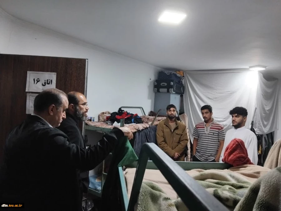 بازید معاونت فرهنگی و دانشجویی، حراست و رییس امور دانشجویی از خوابگاه دانشجویی دانشکده  2