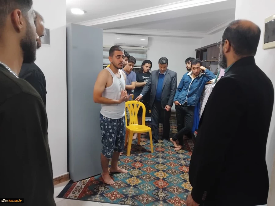 بازید معاونت فرهنگی و دانشجویی، حراست و رییس امور دانشجویی از خوابگاه دانشجویی دانشکده  4
