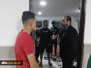 بازید معاونت فرهنگی و دانشجویی، حراست و رییس امور دانشجویی از خوابگاه دانشجویی دانشکده  5