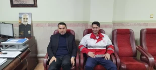 دیدار رئیس جمعیت هلال احمر شهرستان محمودآباد با ریاست دانشکده 3