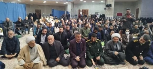 حضور ریاست و جمعی از کارکنان دانشکده  در مراسم گرامیداشت یوم الله 9 دی 5