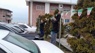 آذین بندی دانشکده در ایام دهه فجرانقلاب 5