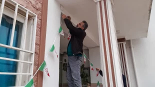 آذین بندی دانشکده در ایام دهه فجرانقلاب 6